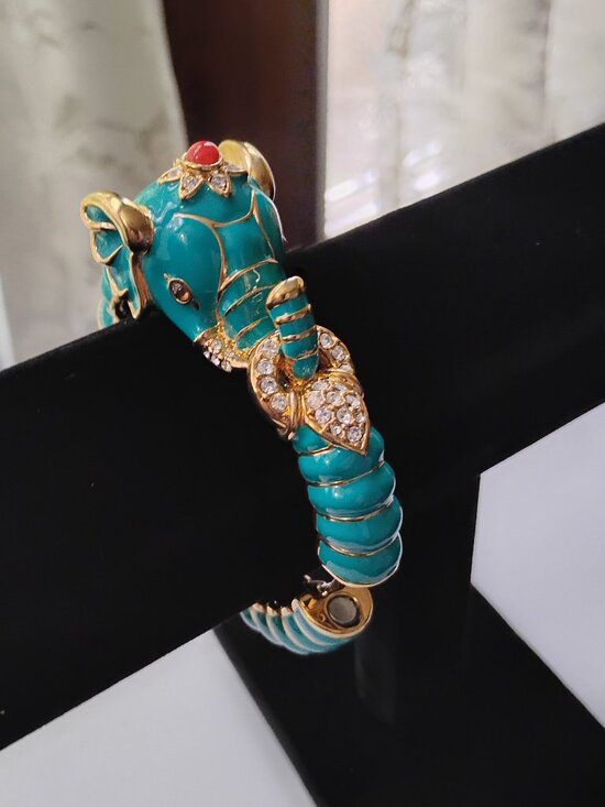 Kenneth Jay Lane Jewelry - Kenneth Jay Lane Enamel Elephant